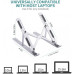 Adjustable & Foldable 10" to 17.5" 6 Angles Travel Laptop Stand